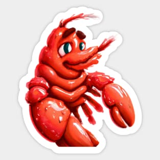 Cute Lobster Drawing Sticker